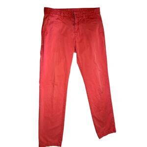 Men’s Mac Chinos Pants in Papaya Orange, Size 34/34